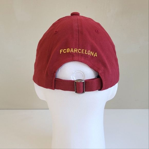 FCB Barcelona Soccer Baseball Cap Hat Cotton Red Blue Adjustable - Picture 5 of 9
